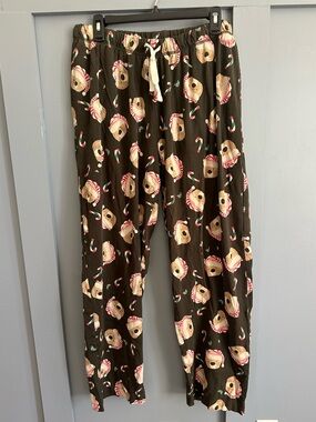Burt's Bees Black Holiday Cookie & Candy Cane Pajama Pants Women’s
